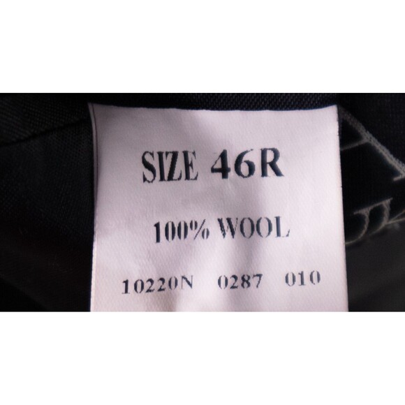 Jos A Bank 2 Button Blue Striped 100% Wool Sport Coat Jacket Blazer Sz 46r - Picture 12 of 13